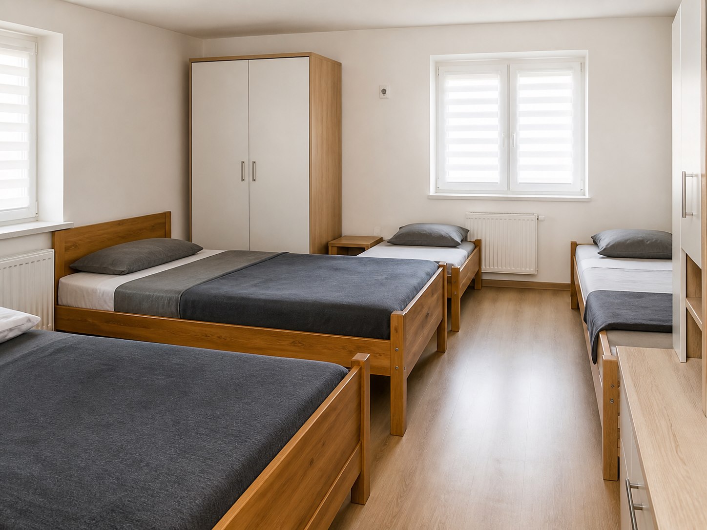 Soba sa više kreveta za smeštaj radnika